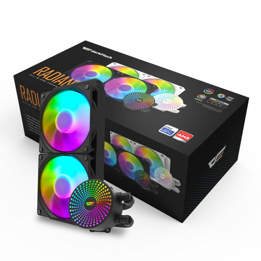 DF 240mm Siyah Sıvı İşlemci Cpu Soğutucu DC240 (AMD İntel Destekli)