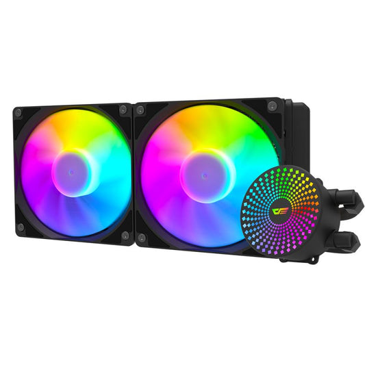 DF 240mm Siyah Sıvı İşlemci Cpu Soğutucu DC240 (AMD İntel Destekli)