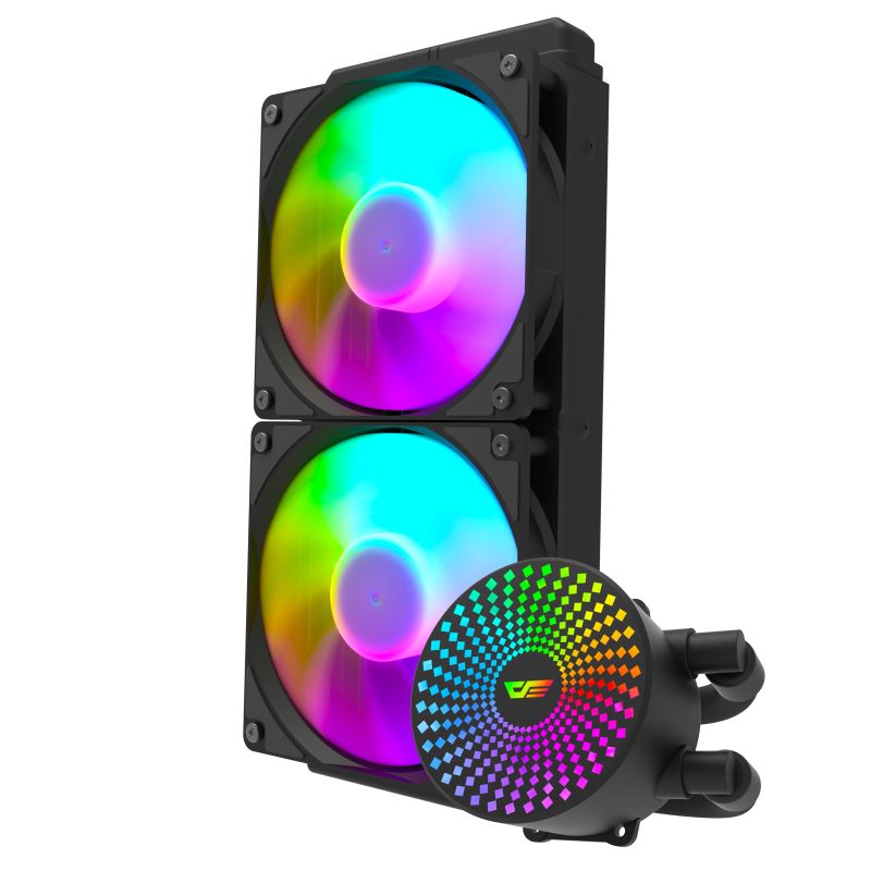 DF 240mm Siyah Sıvı İşlemci Cpu Soğutucu DC240 (AMD İntel Destekli)