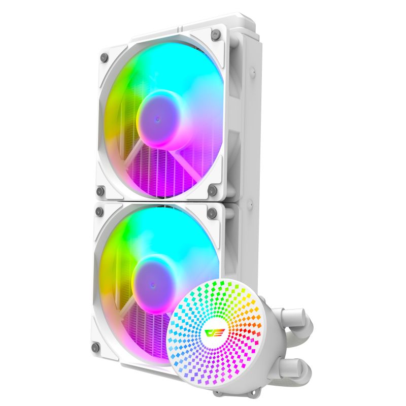 DF 240mm Beyaz Sıvı İşlemci Cpu Soğutucu DC240 (AMD İntel Destekli)