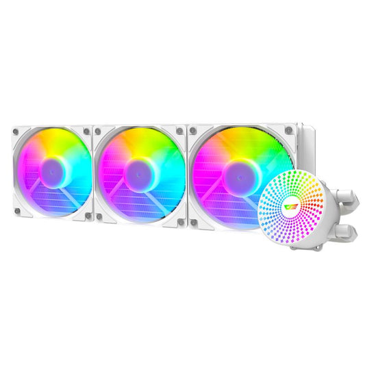 DF 360mm Beyaz Sıvı İşlemci Cpu Soğutucu DC360 (AMD İntel Destekli)