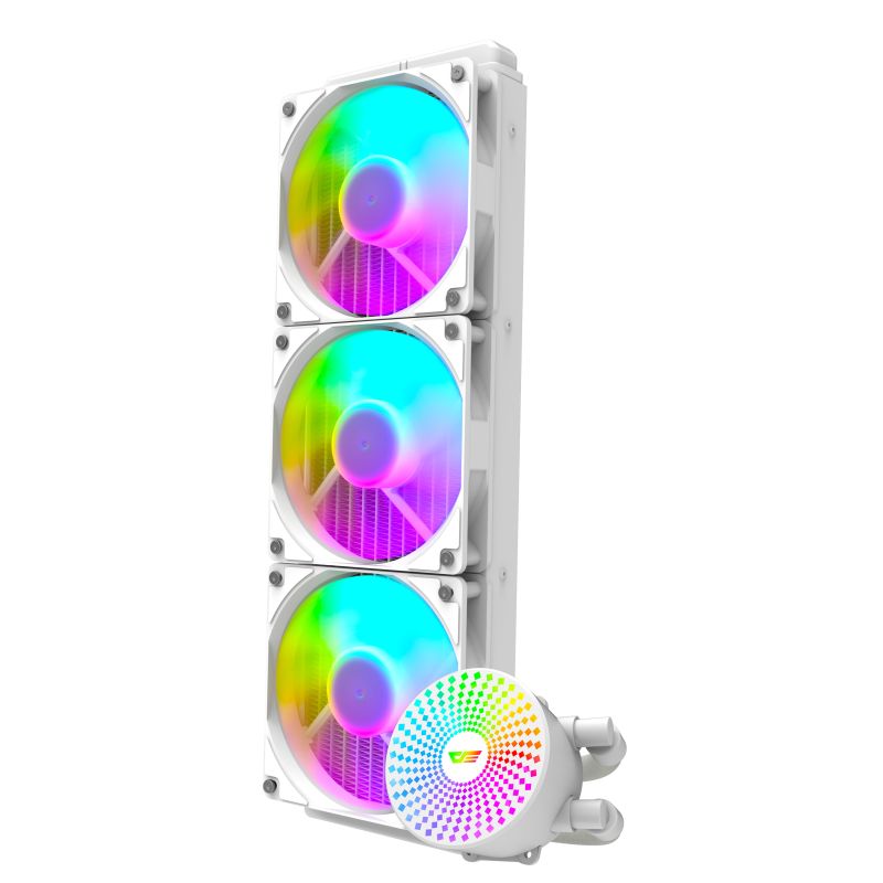 DF 360mm Beyaz Sıvı İşlemci Cpu Soğutucu DC360 (AMD İntel Destekli)