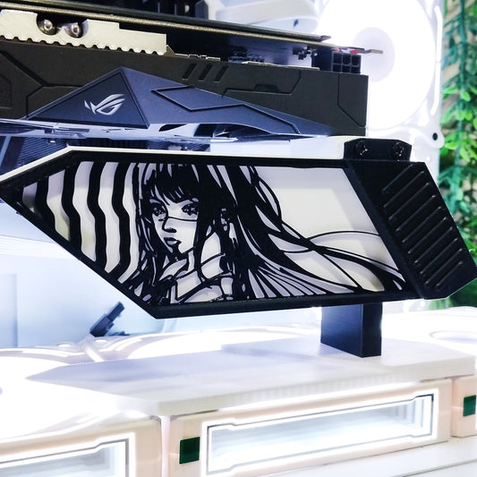 Cozy Anime Gİrl Ayarlanabilir Ekran Kartı Tutucu | Gpu Holder |Ekran Kartı Destek Aparatı