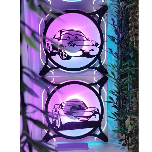 Şimşek McQueen, Sally Fan Kapağı 120 mm – Oyuncu Pc Masaüstü Bilgisayar Kasa Aksesuarı - Gaming Pc