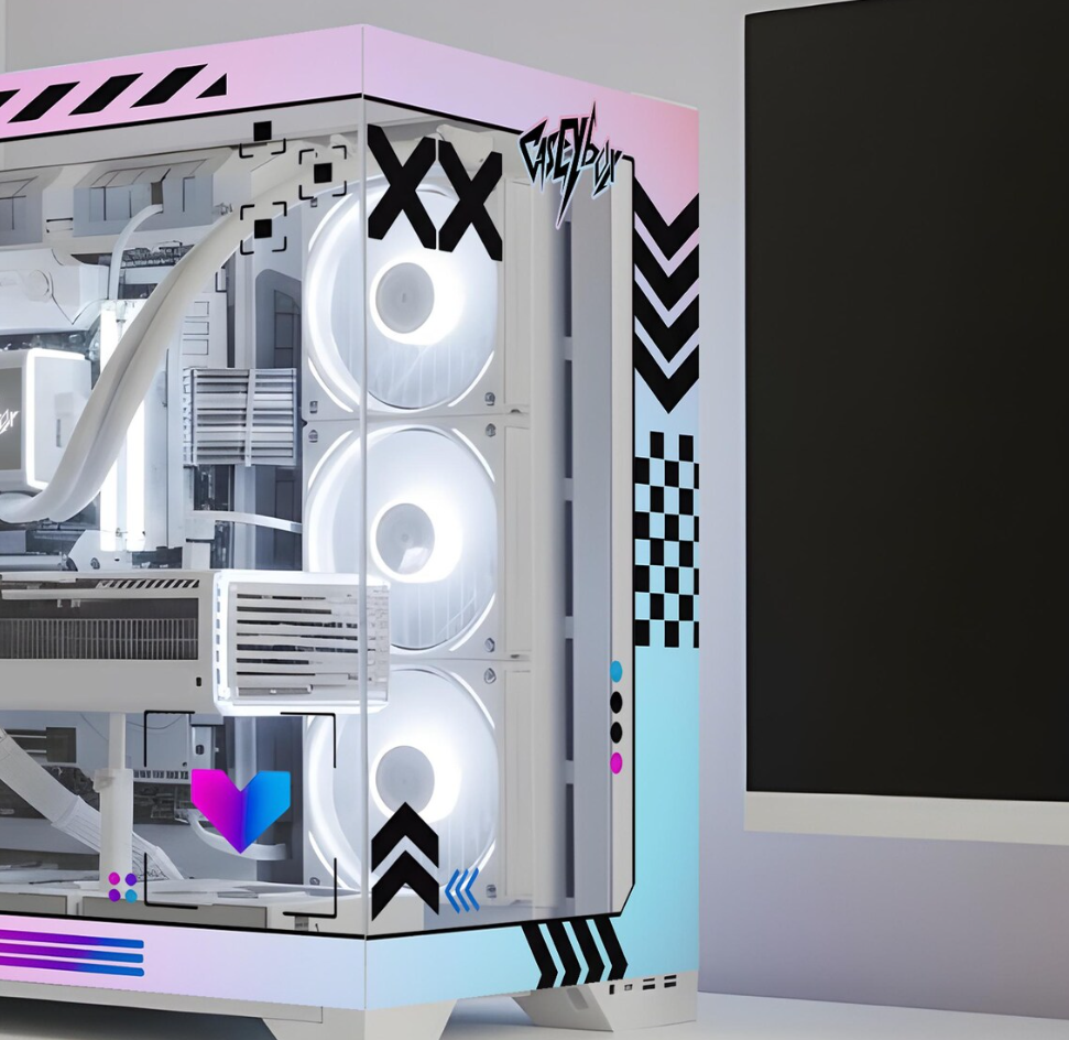 Aurora Drift Tema PC Kasa Sticker | Gaming PC İçin Özel Kasa Kaplaması | Bilgisayar Kasası İçin