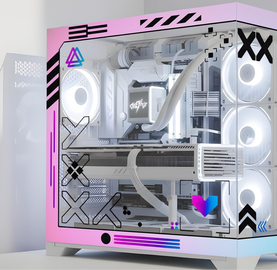 Aurora Drift Tema PC Kasa Sticker | Gaming PC İçin Özel Kasa Kaplaması | Bilgisayar Kasası İçin