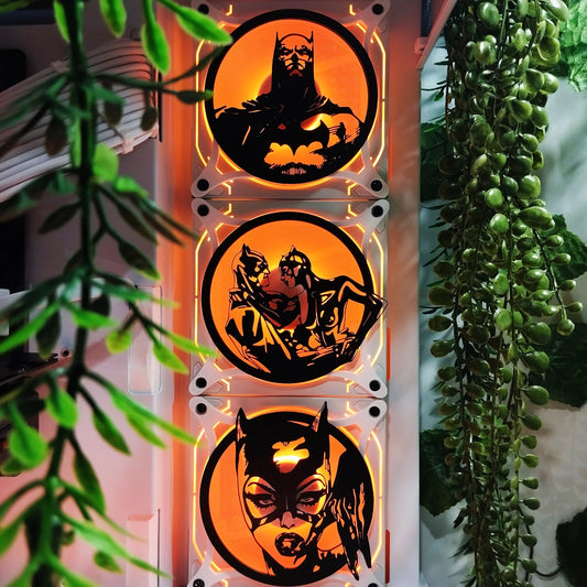 Batman, Catwoman, Joker Fan Kapağı 120 mm – Oyuncu Pc Masaüstü Bilgisayar Kasa Aksesuarı - Gaming Pc