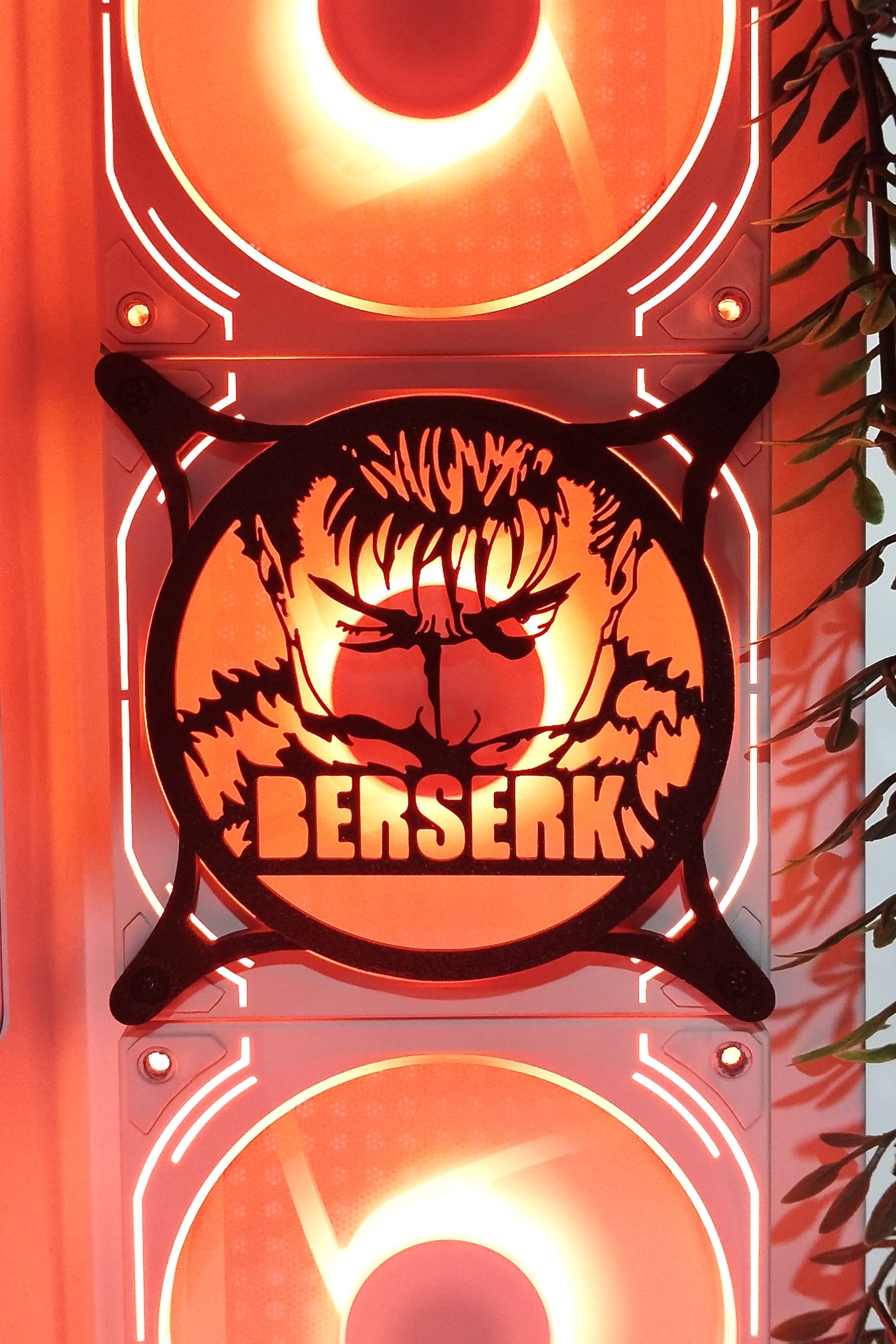 Berserk Fan Kapağı 120, 240 mm – Oyuncu Pc Masaüstü Bilgisayar Kasa Aksesuarı - Gaming Pc