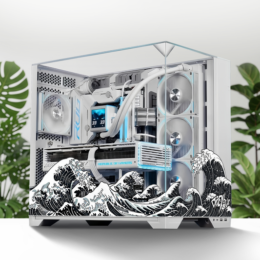 Dark Waves Tema PC Kasa Sticker | Gaming PC İçin Özel Kasa Kaplaması | Bilgisayar Kasası İçin