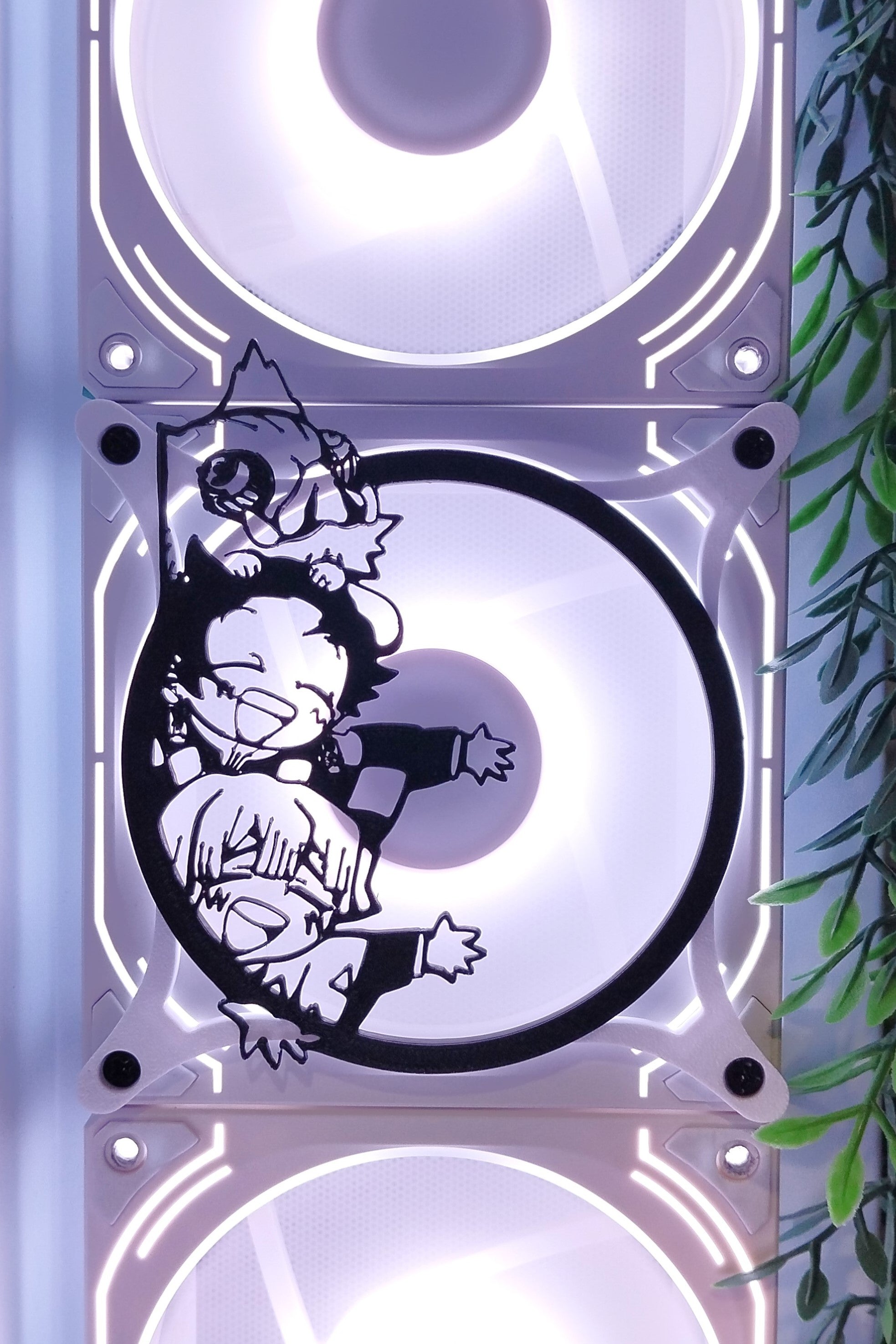Demon Slayer 120mm Fan Kapağı – Oyuncu Pc Masaüstü Bilgisayar Kasa Aksesuarı - Gaming Pc