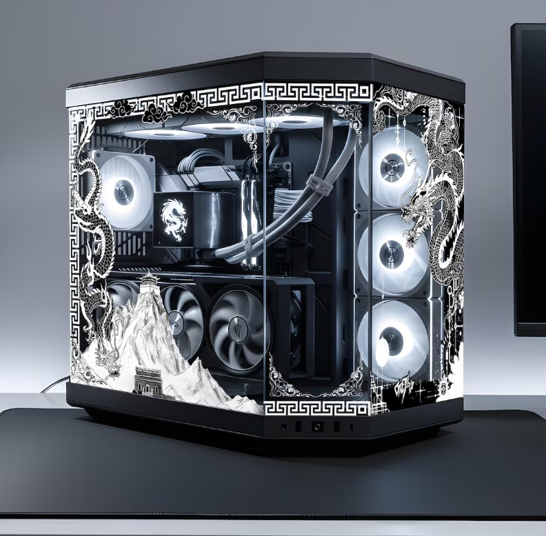 Dragon Tema PC Kasa Sticker | Gaming PC İçin Özel Kasa Kaplaması | Bilgisayar Kasası İçin