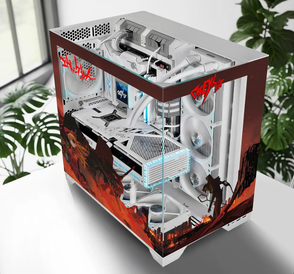 Evangelion Tema PC Kasa Sticker | Gaming PC İçin Özel Kasa Kaplaması | Bilgisayar Kasası İçin