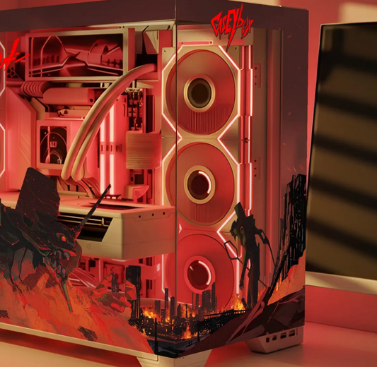 Evangelion Tema PC Kasa Sticker | Gaming PC İçin Özel Kasa Kaplaması | Bilgisayar Kasası İçin