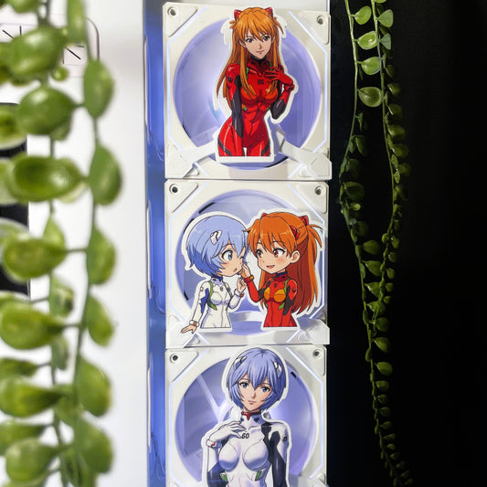 Evangelion Mıknatıslı Fan Kapağı – Oyuncu Pc Masaüstü Bilgisayar Kasa Aksesuarı - Gaming Pc