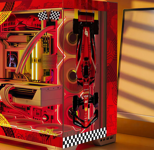 Formula F1 Tema PC Kasa Sticker | Gaming PC İçin Özel Kasa Kaplaması | Bilgisayar Kasası İçin