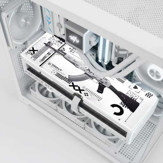 CS2 Printsream AK -47 Temalı ARGB Aydınlatmalı Tüm Ekran Kartları ile Uyumlu GPU Backplate (Ekran Kartı Kapağı)
