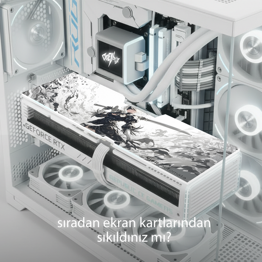 NieR Automata Temalı ARGB Aydınlatmalı Tüm Ekran Kartları ile Uyumlu GPU Backplate (Ekran Kartı Kapağı)
