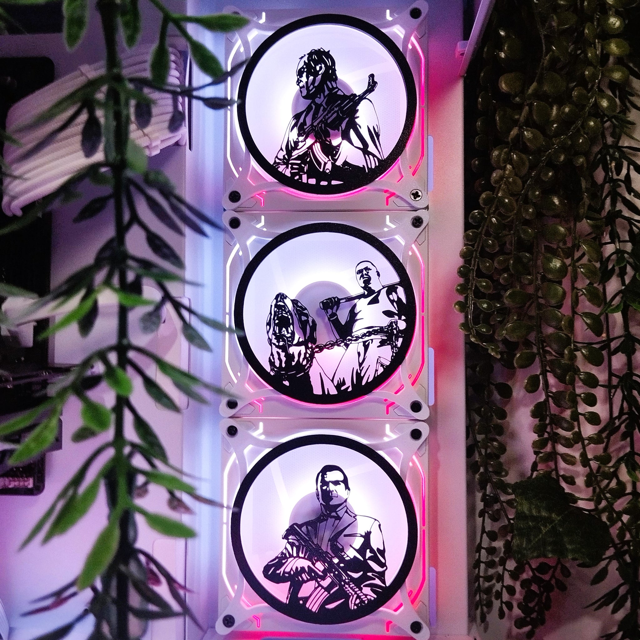 Gta 5 Trevor, Micehael, Franklin 120 mm Fan Kapağı – Oyuncu Pc Masaüstü Bilgisayar Kasa Aksesuarı - Gaming Pc