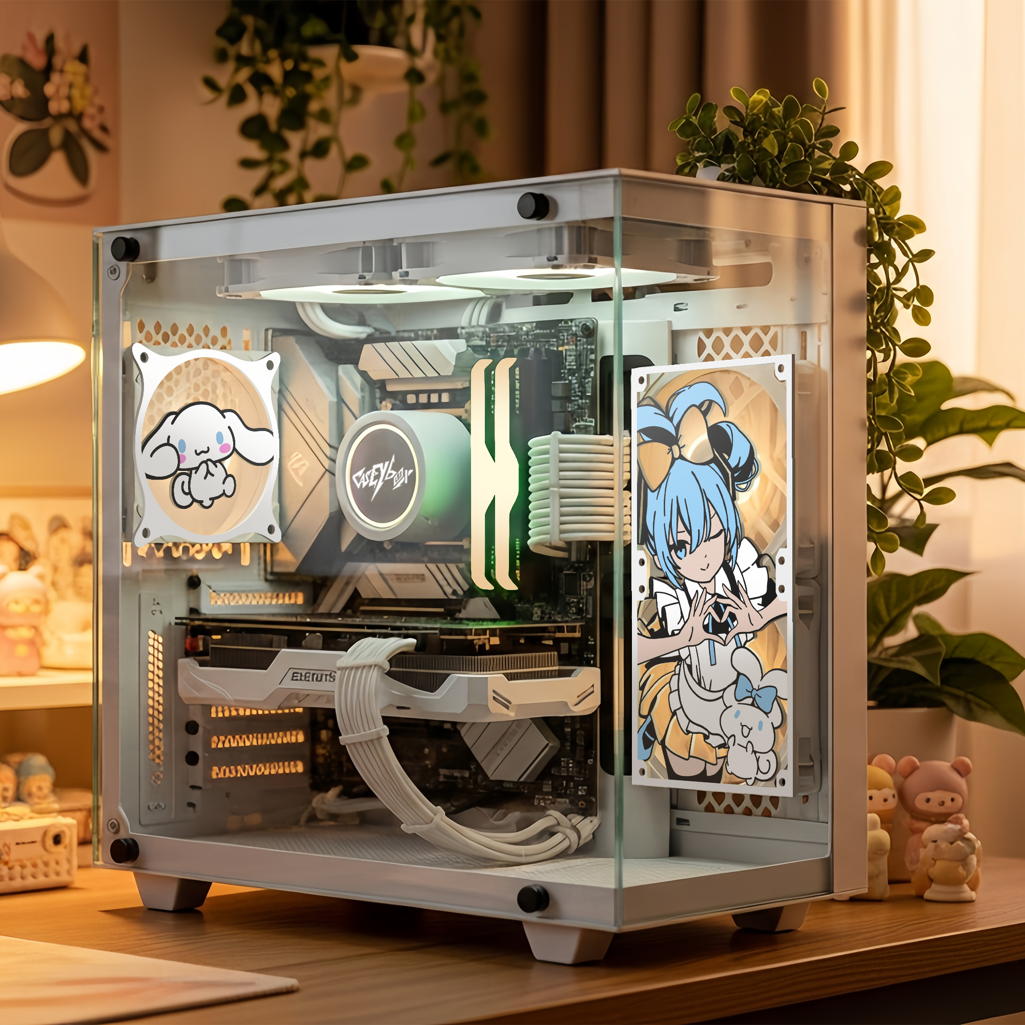 Hatsunemiku Fan Kapağı 360, 240, 120mm – Oyuncu Pc Masaüstü Bilgisayar Kasa Aksesuarı - Gaming Pc
