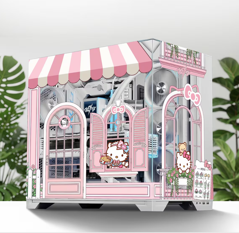 Hello Kitty PC Kasa Sticker | Gaming PC İçin Özel Kasa Kaplaması | Bilgisayar Kasası İçin