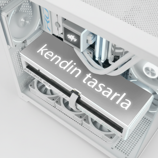 Custom Kendin Tasarla ARGB Aydınlatmalı Tüm Ekran Kartları ile Uyumlu Ekran Kartı Kapağı (GPU Backplate)