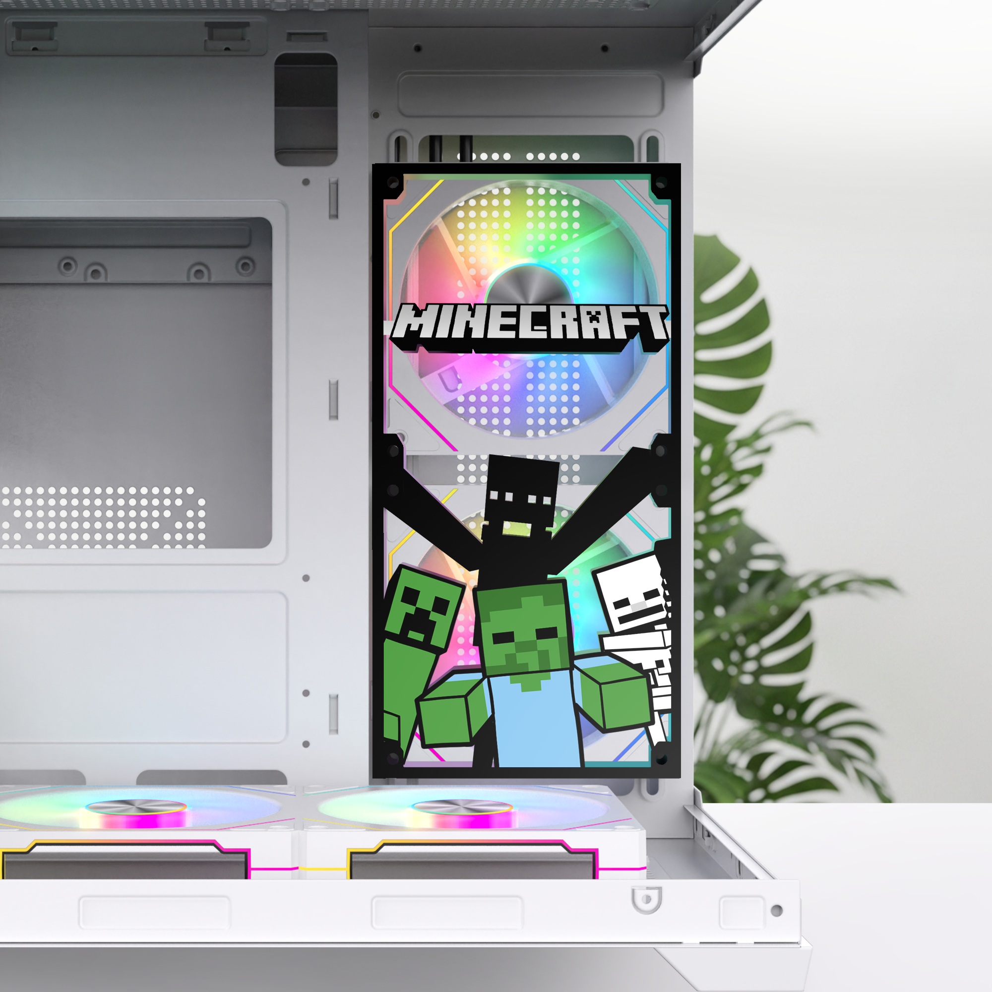 Minecraft Fan Kapağı 360, 240, 120mm – Oyuncu Pc Masaüstü Bilgisayar Kasa Aksesuarı - Gaming Pc