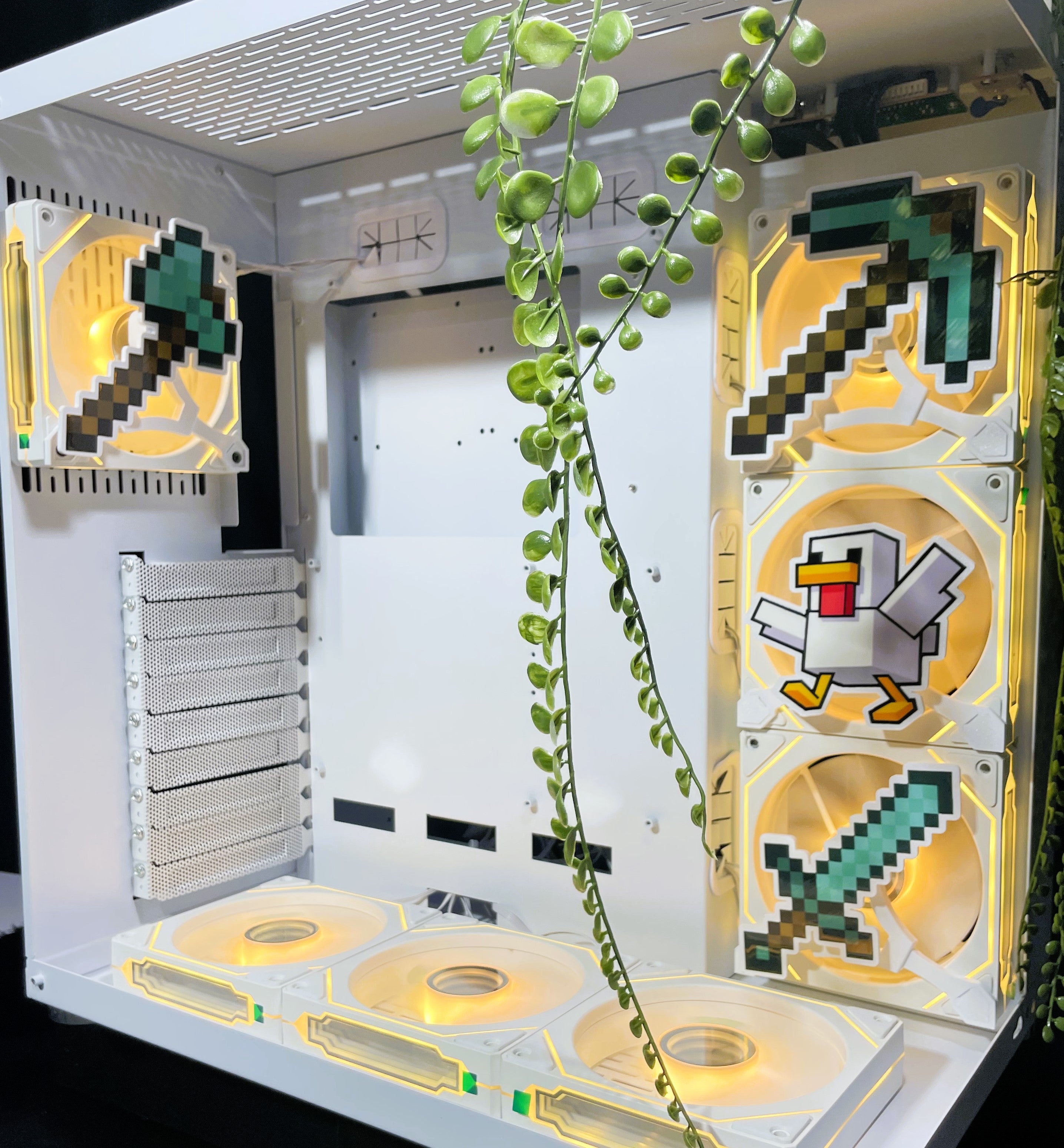 Minecraft Mıknatıslı Fan Kapağı – Oyuncu Pc Masaüstü Bilgisayar Kasa Aksesuarı - Gaming Pc