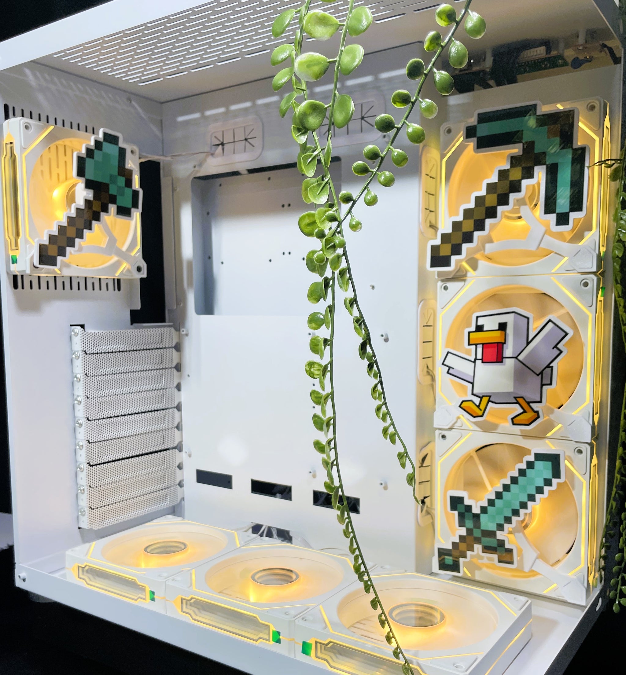 Minecraft Mıknatıslı Fan Kapağı – Oyuncu Pc Masaüstü Bilgisayar Kasa Aksesuarı - Gaming Pc