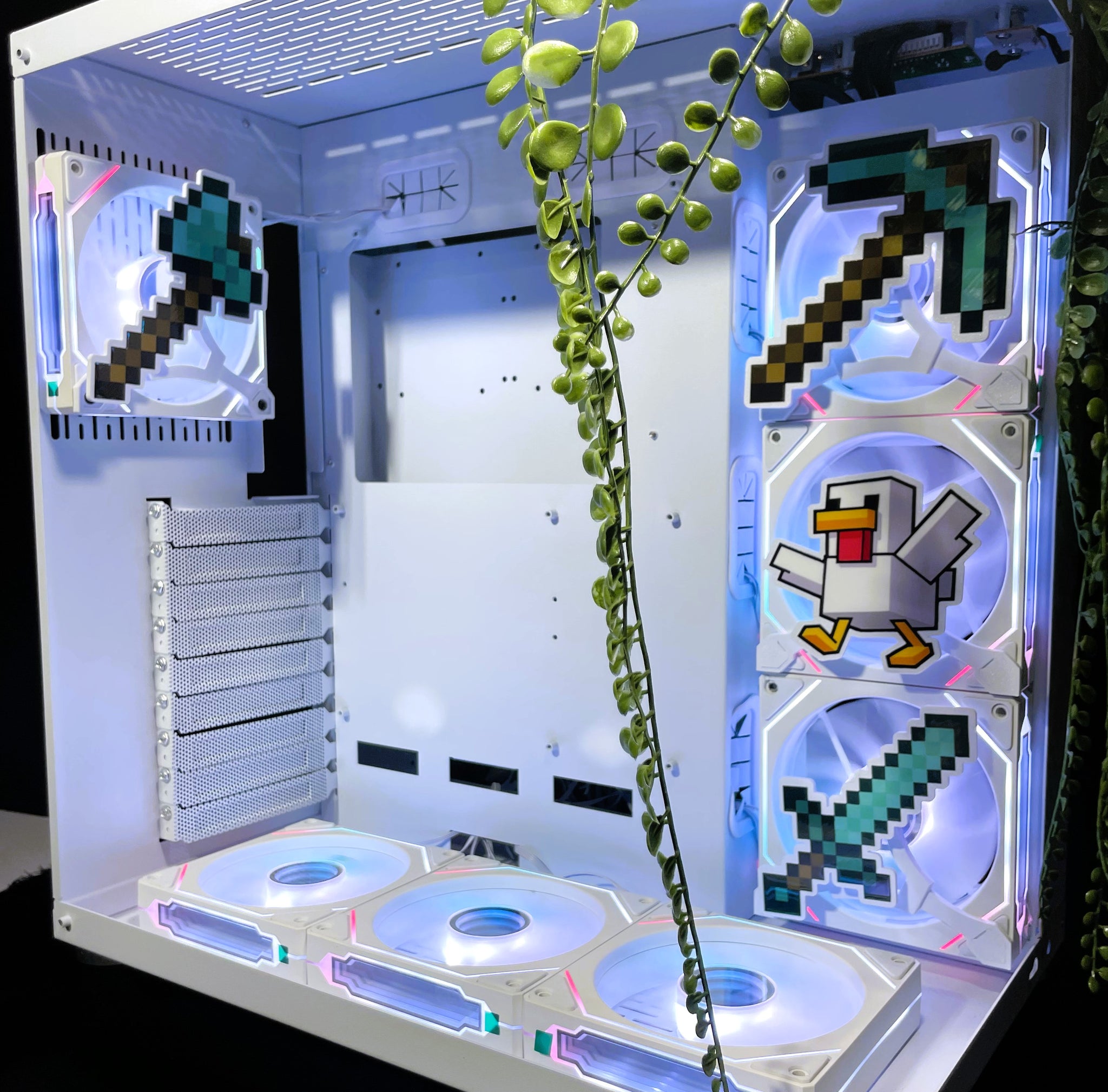 Minecraft Mıknatıslı Fan Kapağı – Oyuncu Pc Masaüstü Bilgisayar Kasa Aksesuarı - Gaming Pc
