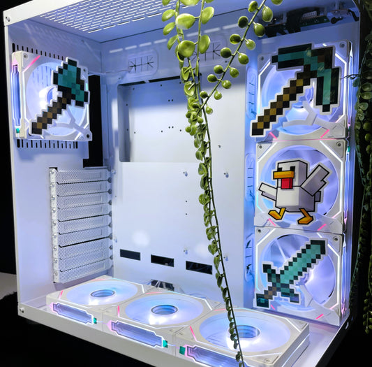 Minecraft Mıknatıslı Fan Kapağı – Oyuncu Pc Masaüstü Bilgisayar Kasa Aksesuarı - Gaming Pc