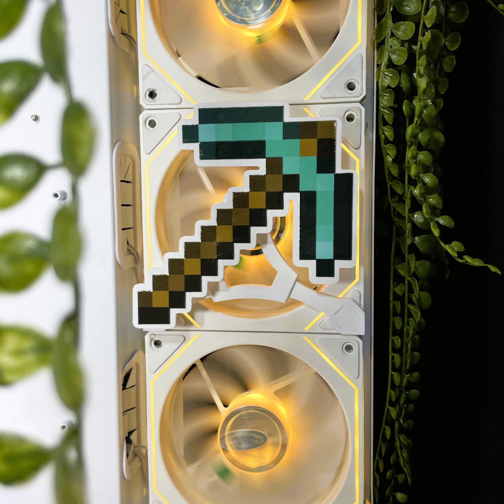 Minecraft Mıknatıslı Fan Kapağı – Oyuncu Pc Masaüstü Bilgisayar Kasa Aksesuarı - Gaming Pc