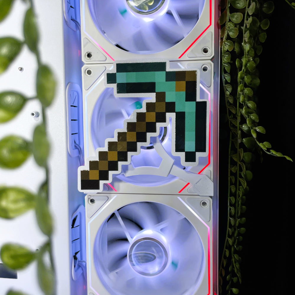 Minecraft Mıknatıslı Fan Kapağı – Oyuncu Pc Masaüstü Bilgisayar Kasa Aksesuarı - Gaming Pc