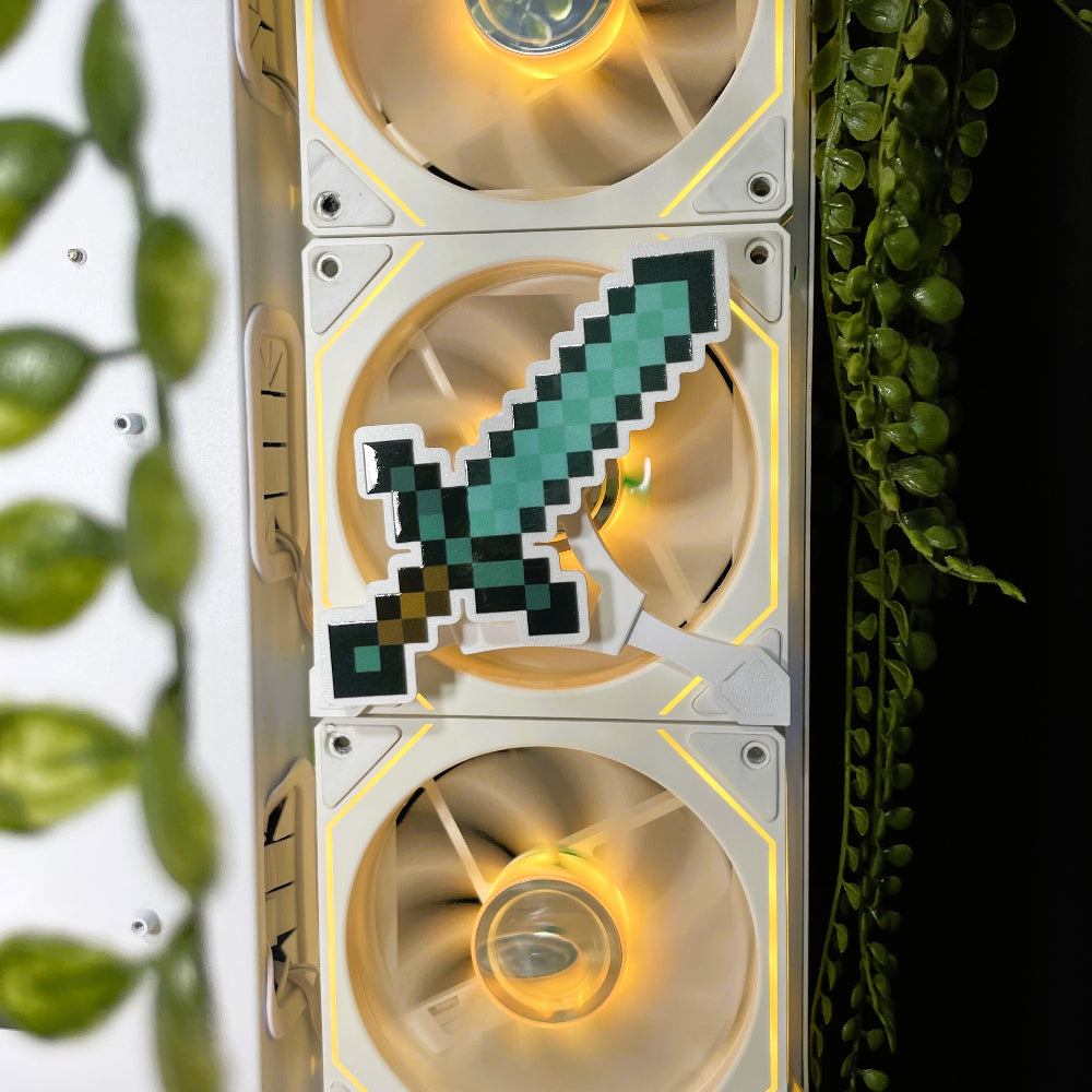 Minecraft Mıknatıslı Fan Kapağı – Oyuncu Pc Masaüstü Bilgisayar Kasa Aksesuarı - Gaming Pc