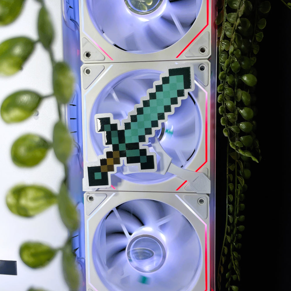 Minecraft Mıknatıslı Fan Kapağı – Oyuncu Pc Masaüstü Bilgisayar Kasa Aksesuarı - Gaming Pc