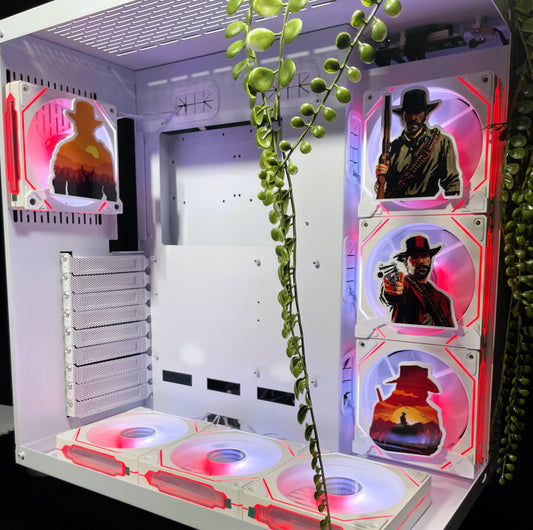Red Dead Redemption Mıknatıslı Fan Kapağı – Oyuncu Pc Masaüstü Bilgisayar Kasa Aksesuarı - Gaming Pc