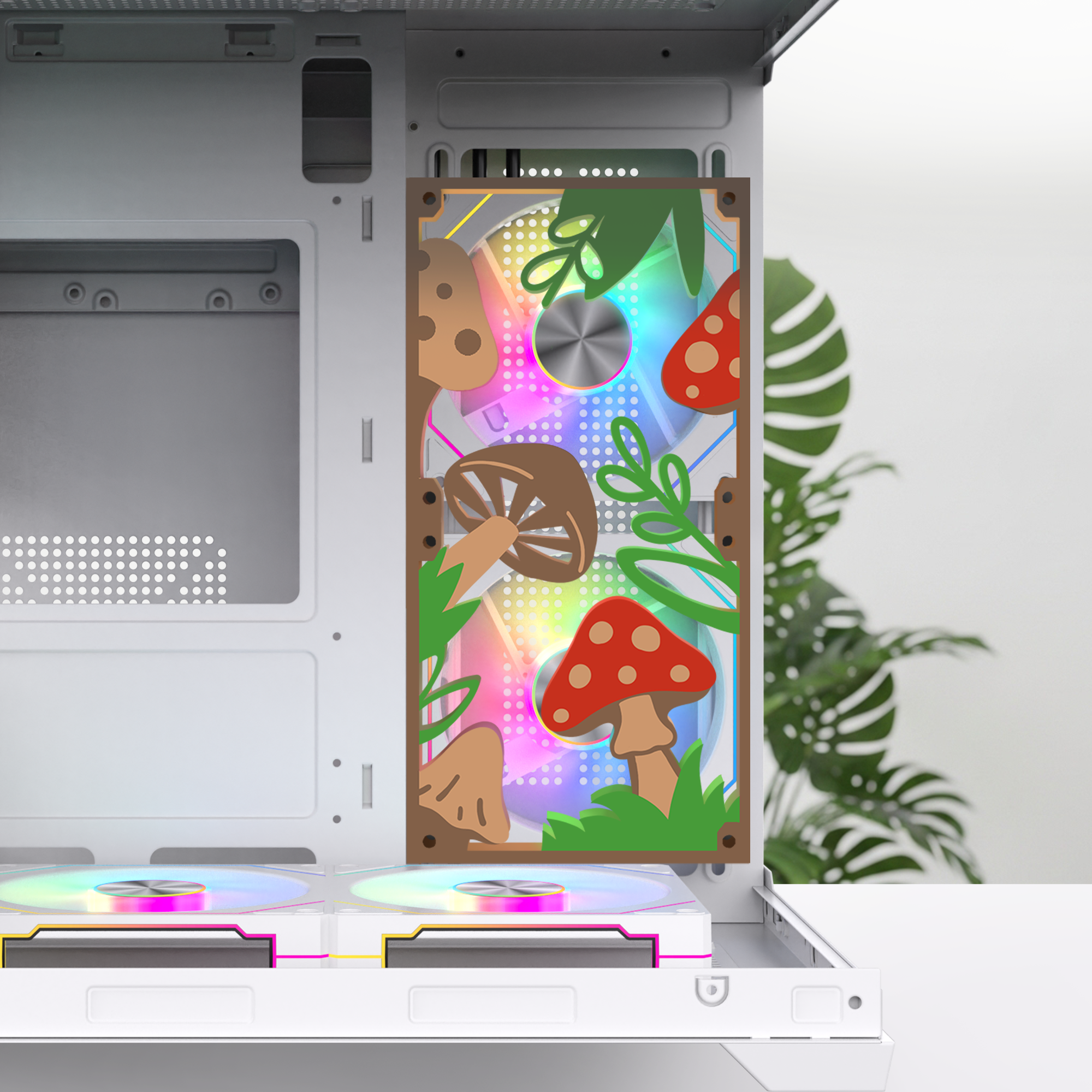 Mushroom Fan Kapağı 360, 240, 120mm – Oyuncu Pc Masaüstü Bilgisayar Kasa Aksesuarı - Gaming Pc