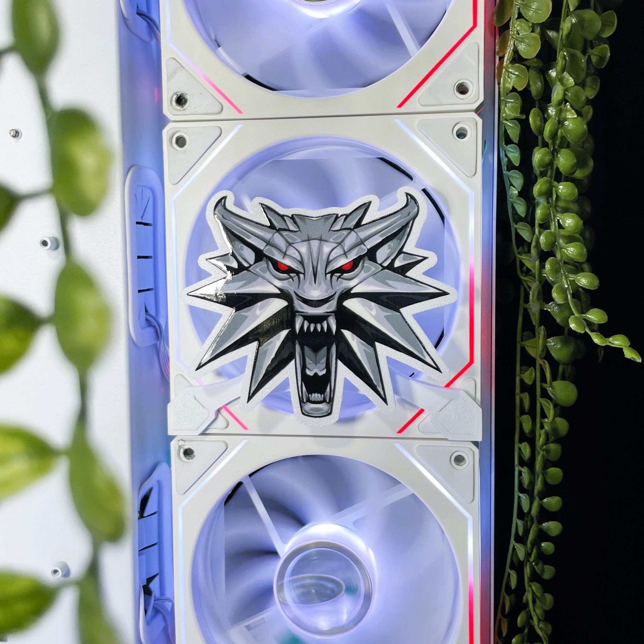 Witcher Mıknatıslı Fan Kapağı – Oyuncu Pc Masaüstü Bilgisayar Kasa Aksesuarı - Gaming Pc