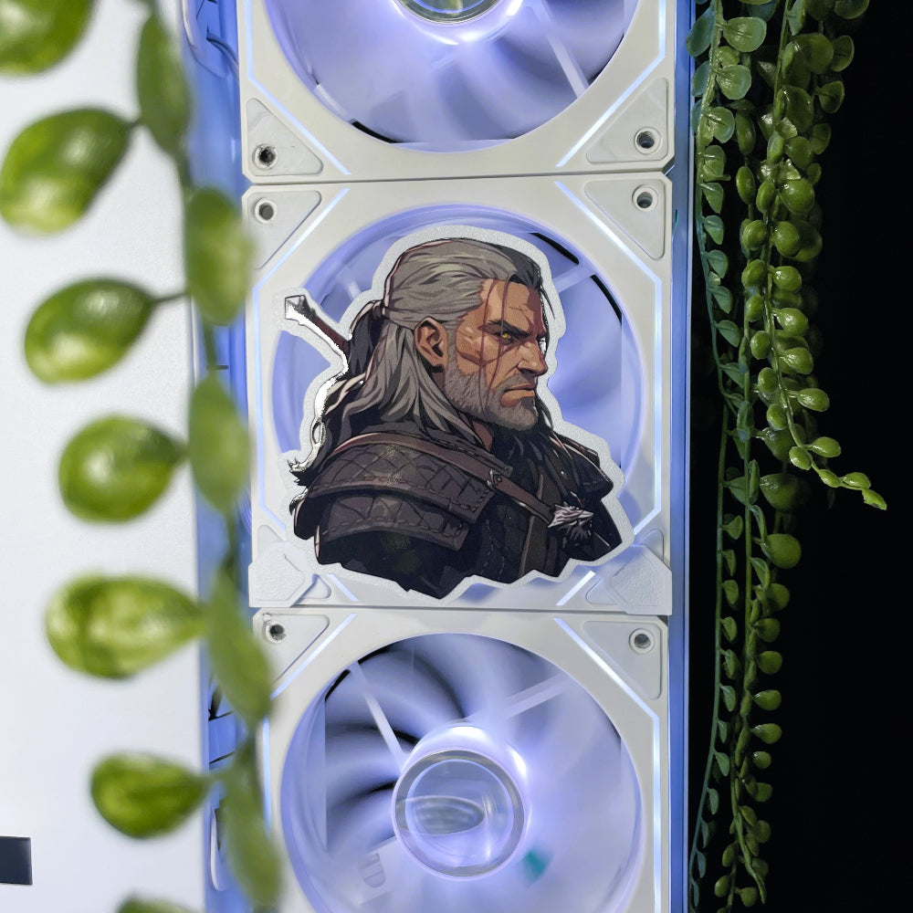 Witcher Mıknatıslı Fan Kapağı – Oyuncu Pc Masaüstü Bilgisayar Kasa Aksesuarı - Gaming Pc