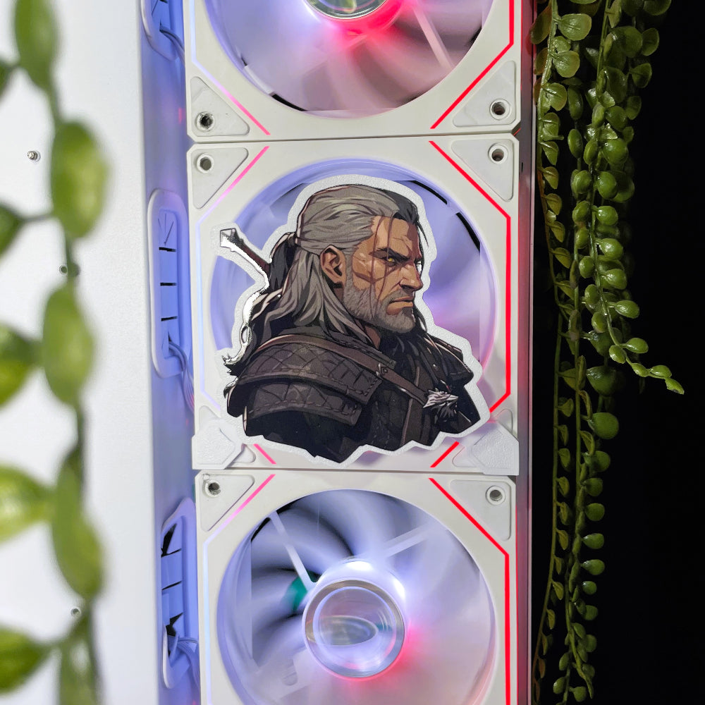 Witcher Mıknatıslı Fan Kapağı – Oyuncu Pc Masaüstü Bilgisayar Kasa Aksesuarı - Gaming Pc