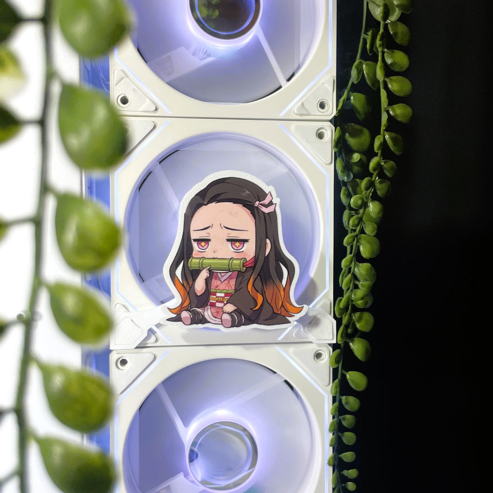 Nezuko Mıknatıslı Fan Kapağı – Oyuncu Pc Masaüstü Bilgisayar Kasa Aksesuarı - Gaming Pc