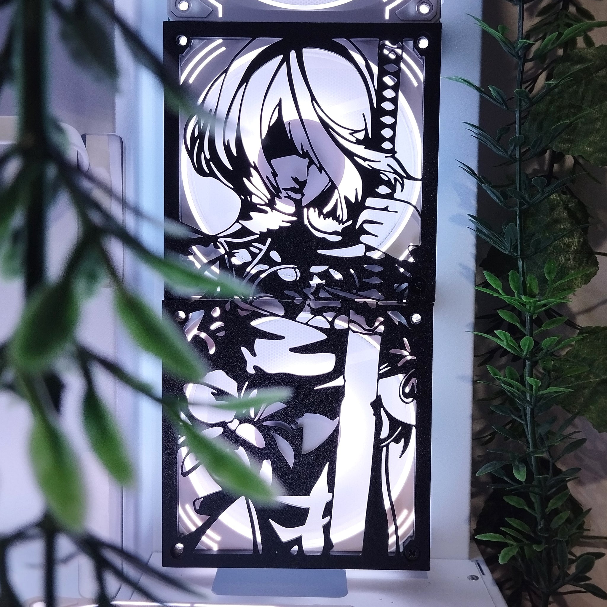 Nier: Automata 360, 240, 120 mm Fan Kapağı – Oyuncu Pc Masaüstü Bilgisayar Kasa Aksesuarı - Gaming Pc