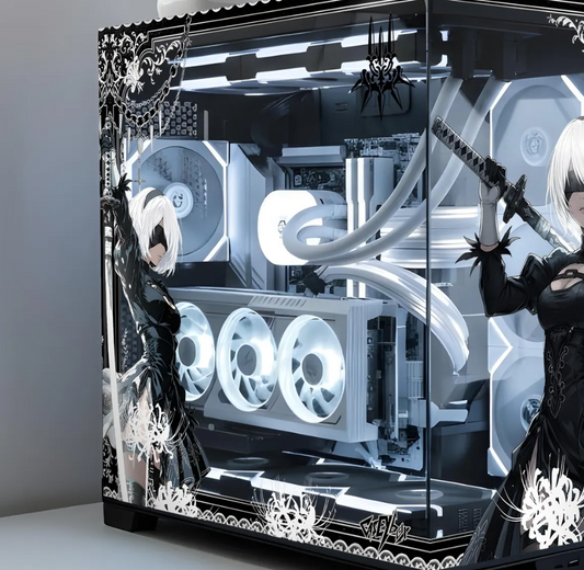Nier: Automata PC Kasa Sticker | Gaming PC İçin Özel Kasa Kaplaması | Bilgisayar Kasası İçin