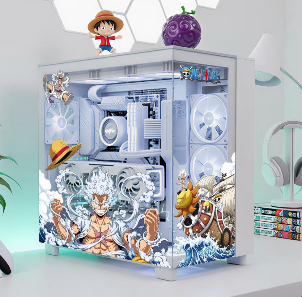 One Piece PC Kasa Sticker | Gaming PC İçin Özel Kasa Kaplaması | Bilgisayar Kasası İçin