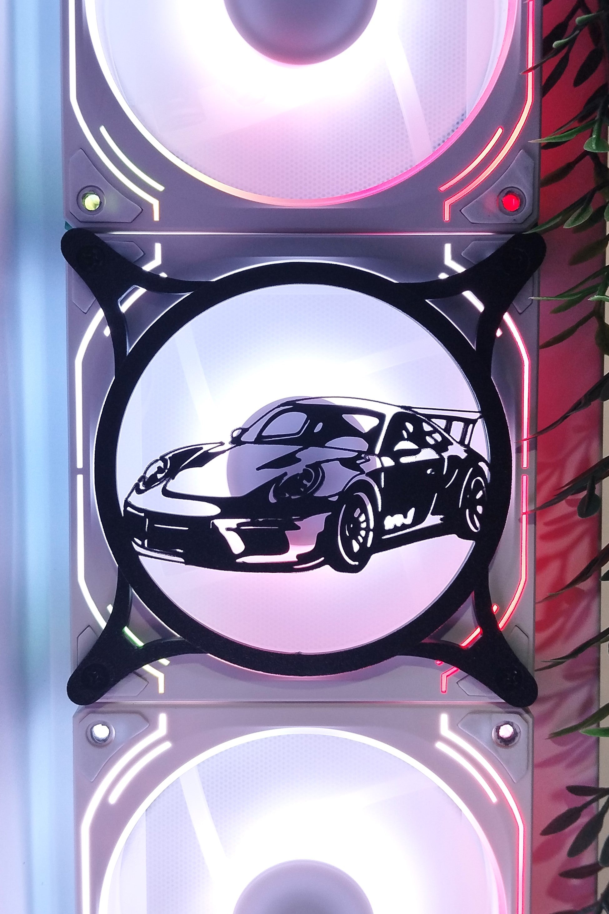 Porsche, BMW, Gtr R35 Fan Kapağı – Oyuncu Pc Masaüstü Bilgisayar Kasa Aksesuarı - Gaming Pc