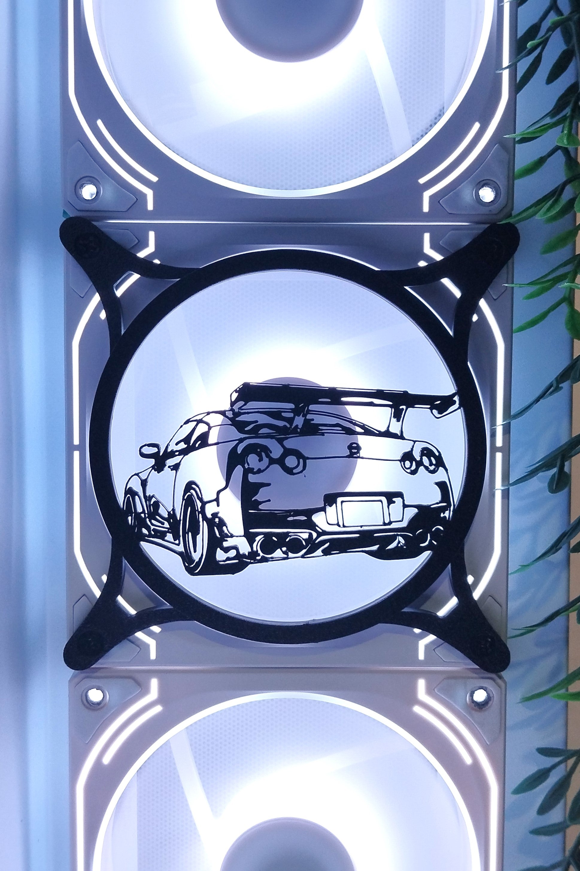 Porsche, BMW, Gtr R35 Fan Kapağı – Oyuncu Pc Masaüstü Bilgisayar Kasa Aksesuarı - Gaming Pc