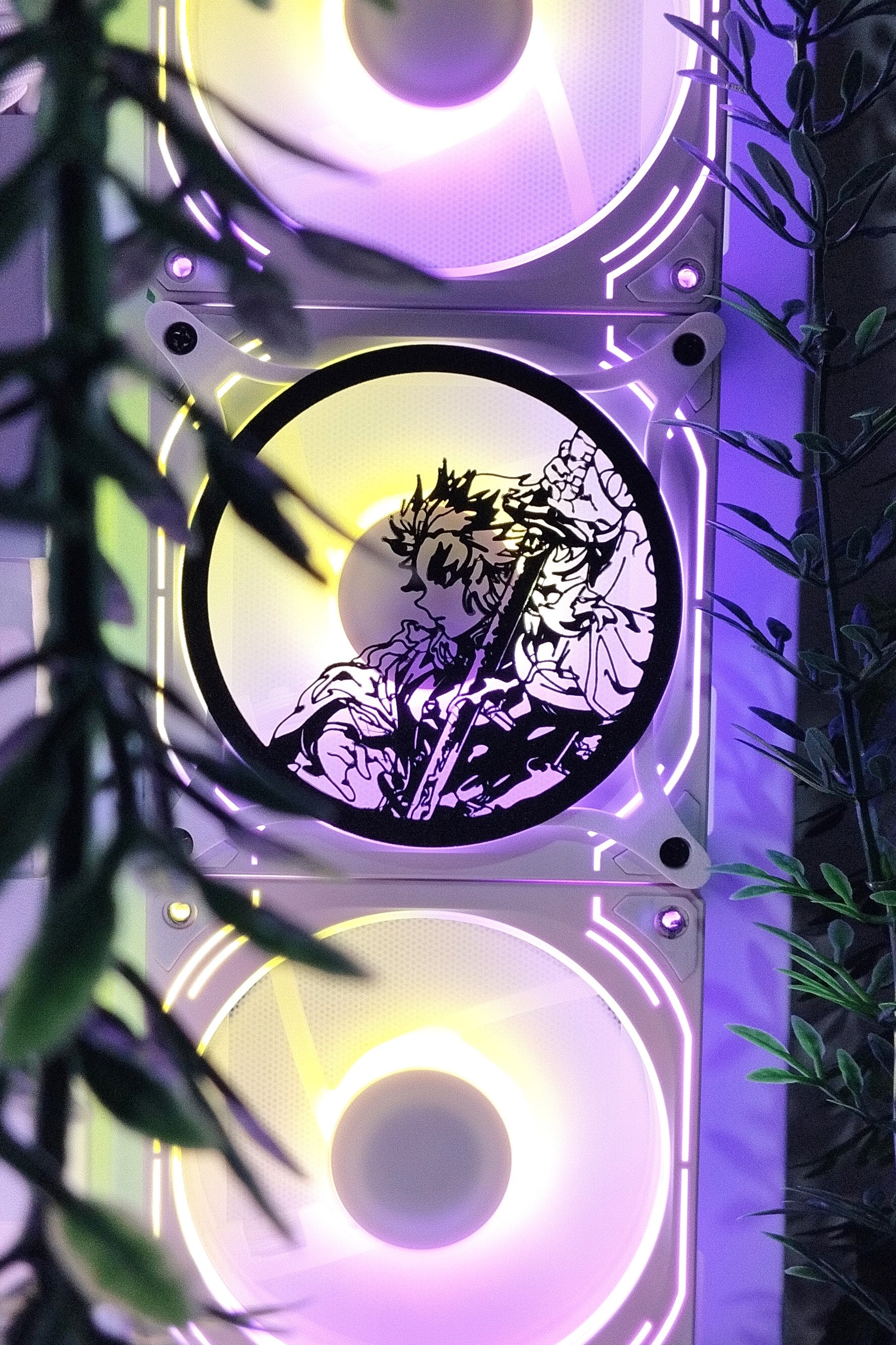 Demon Slayer 120mm Fan Kapağı – Oyuncu Pc Masaüstü Bilgisayar Kasa Aksesuarı - Gaming Pc