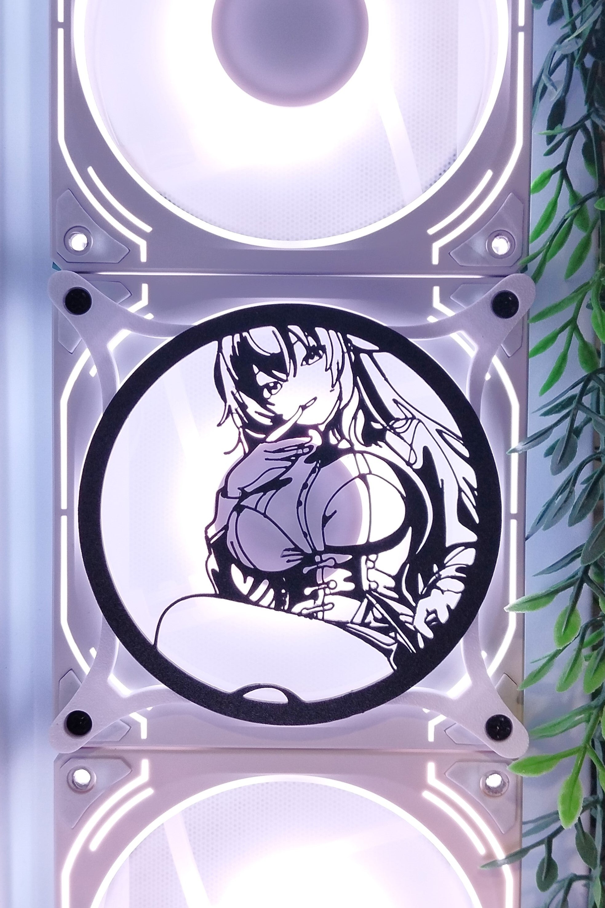 Rias Gremory 120mm Fan Kapağı – Oyuncu Pc Masaüstü Bilgisayar Kasa Aksesuarı - Gaming Pc