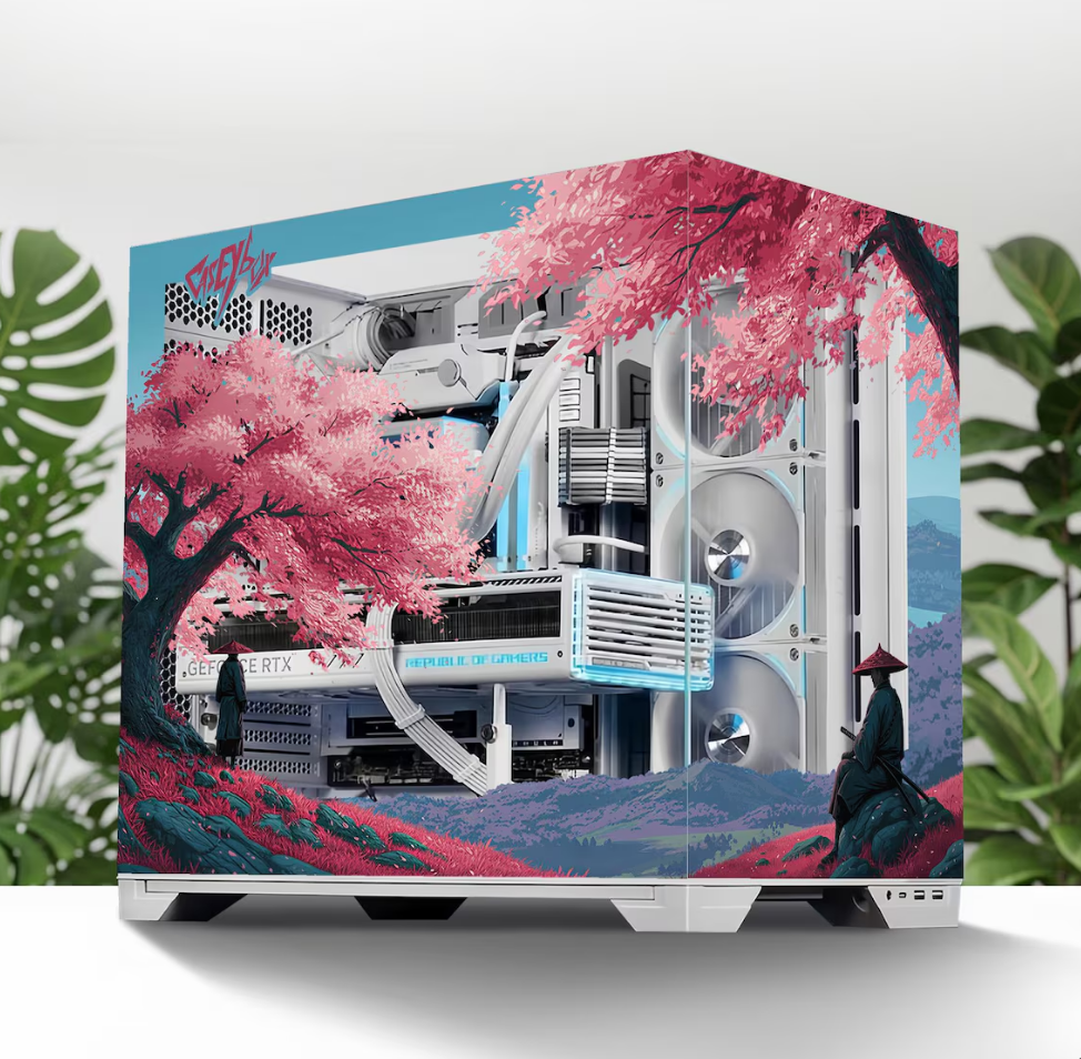 Samurai Gaming Tema PC Kasa Sticker | Gaming PC İçin Özel Kasa Kaplaması | Bilgisayar Kasası İçin