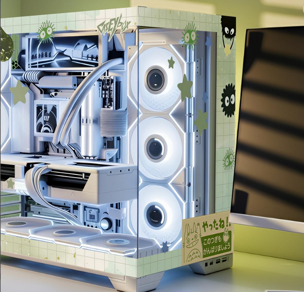 Scoot Sprite Tema PC Kasa Sticker | Gaming PC İçin Özel Kasa Kaplaması | Bilgisayar Kasası İçin