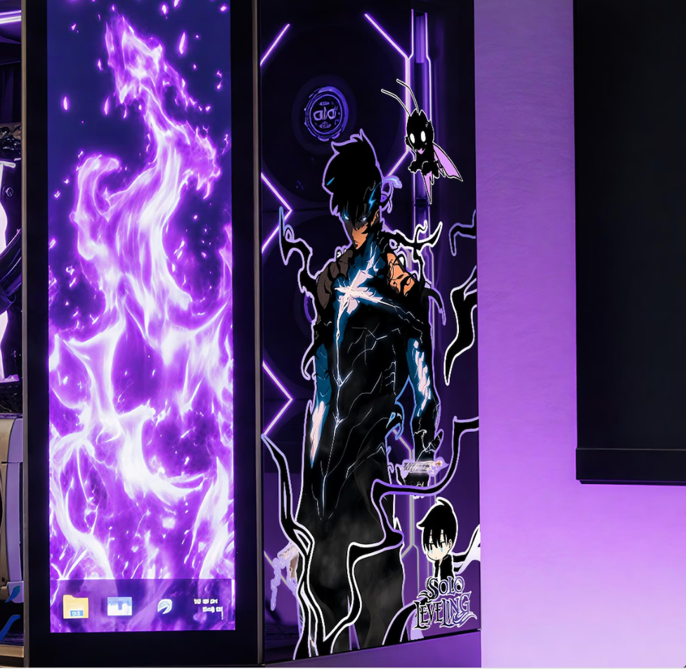 Solo Leveling Tema PC Kasa Sticker | Gaming PC İçin Özel Kasa Kaplaması | Bilgisayar Kasası İçin